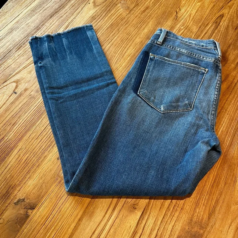 Frame Women’s Le High Straight Leg‎ Merriweather Distressed Denim Jeans